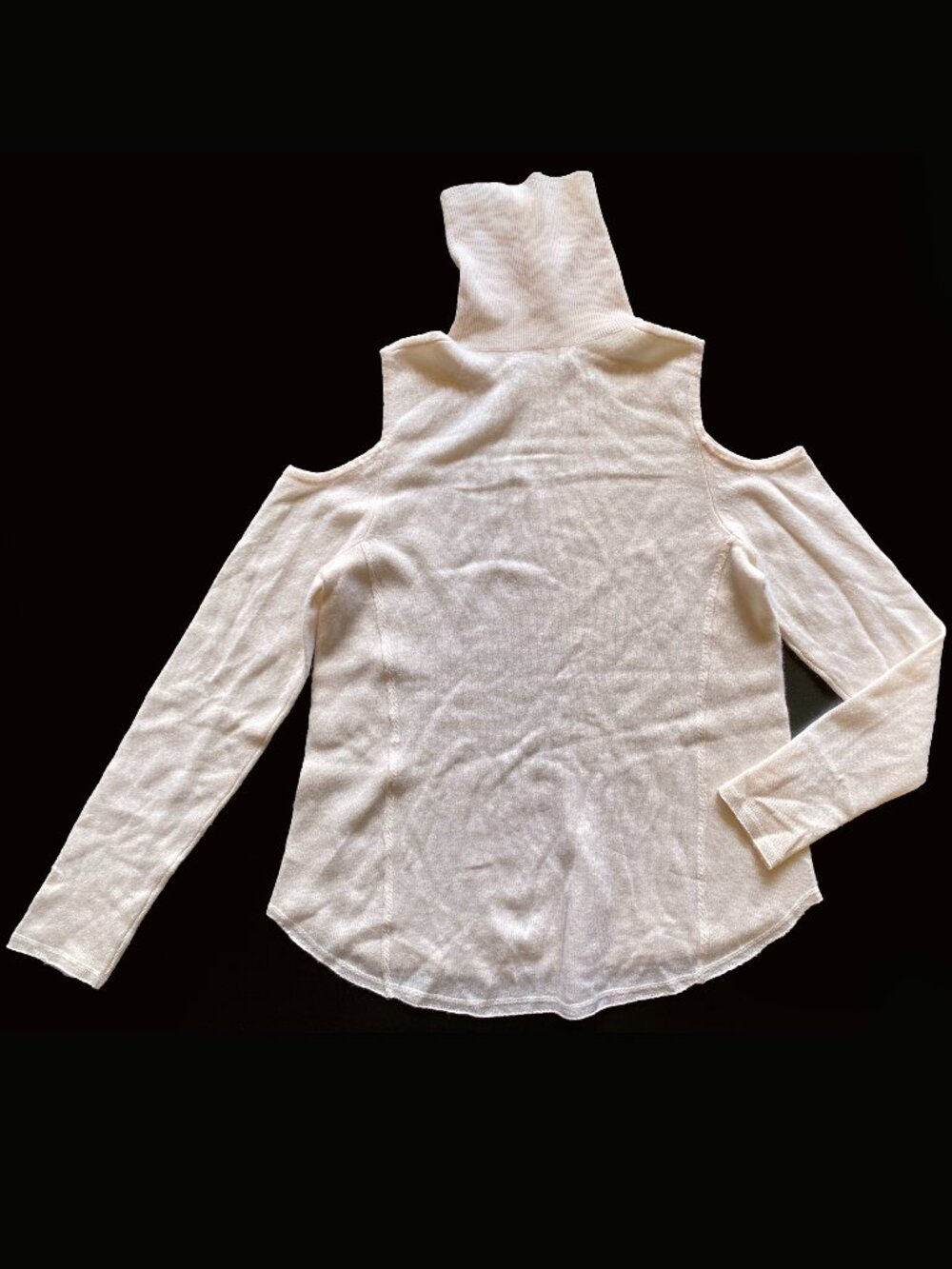 Antonio Melani Cutout 100% Cashmere Sweater Ivory